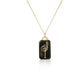 Dogtag Box Pave Pendant