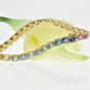 Rainbow Tennis Bracelet with Oval Sapphires