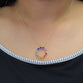 Pear Sapphires Rainbow Pendant