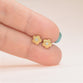 Zircon Gold Flowers Earrings