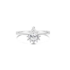 Pear Shaped Diamond Ring