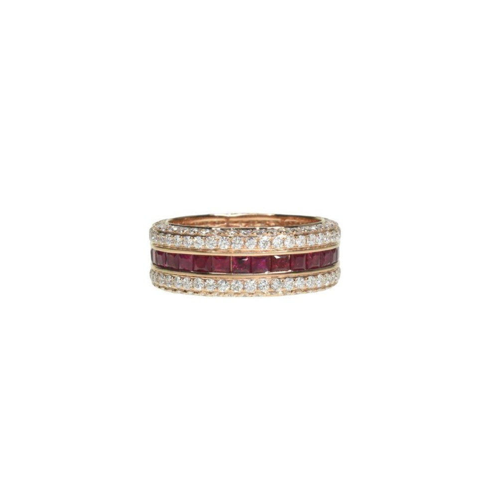 Signature Ruby and Diamond Eternity Ring