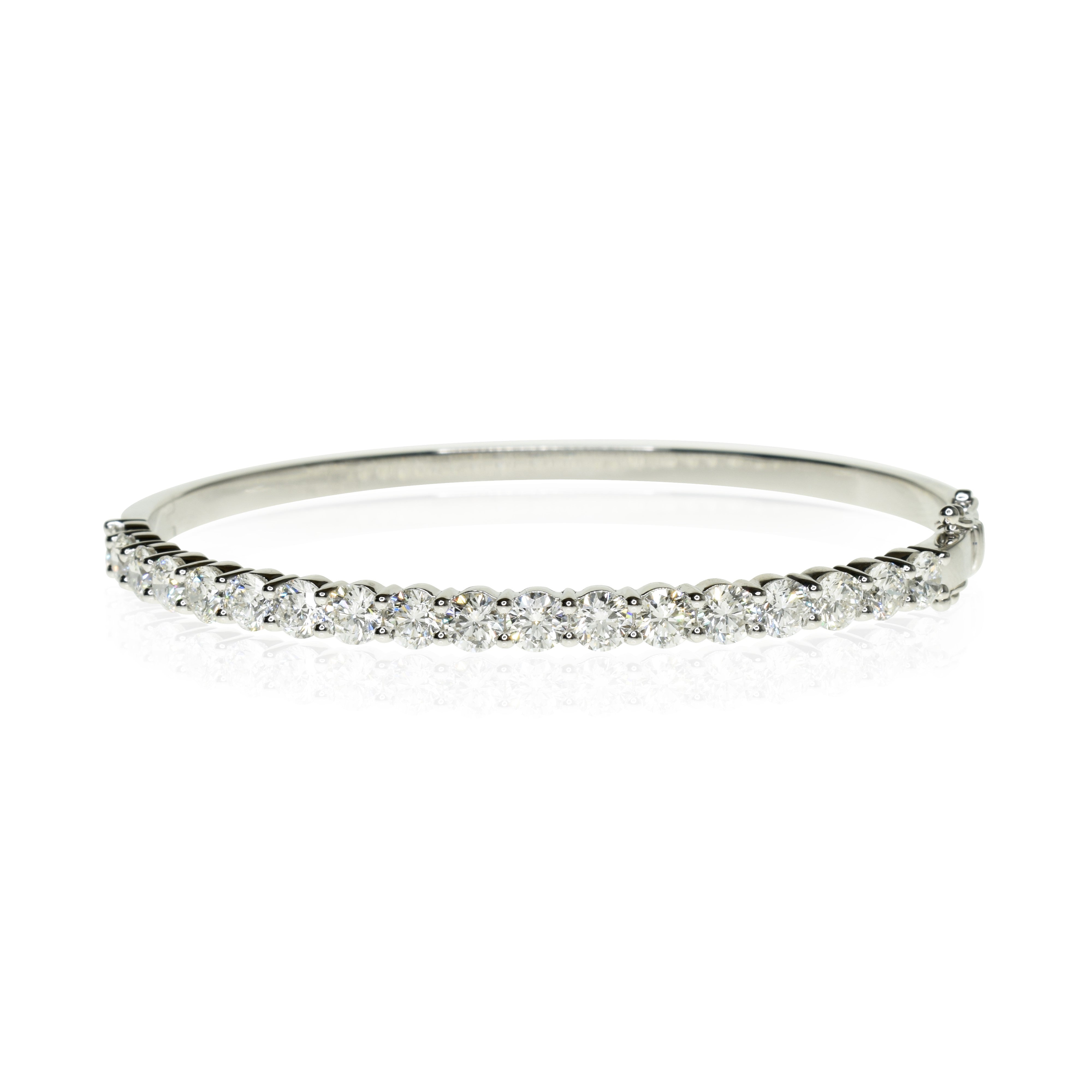 Half Diamond Solitaire Bangle