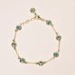 Evil Eye Chain Bracelet  In The Classic Blue And Light Blue Colour