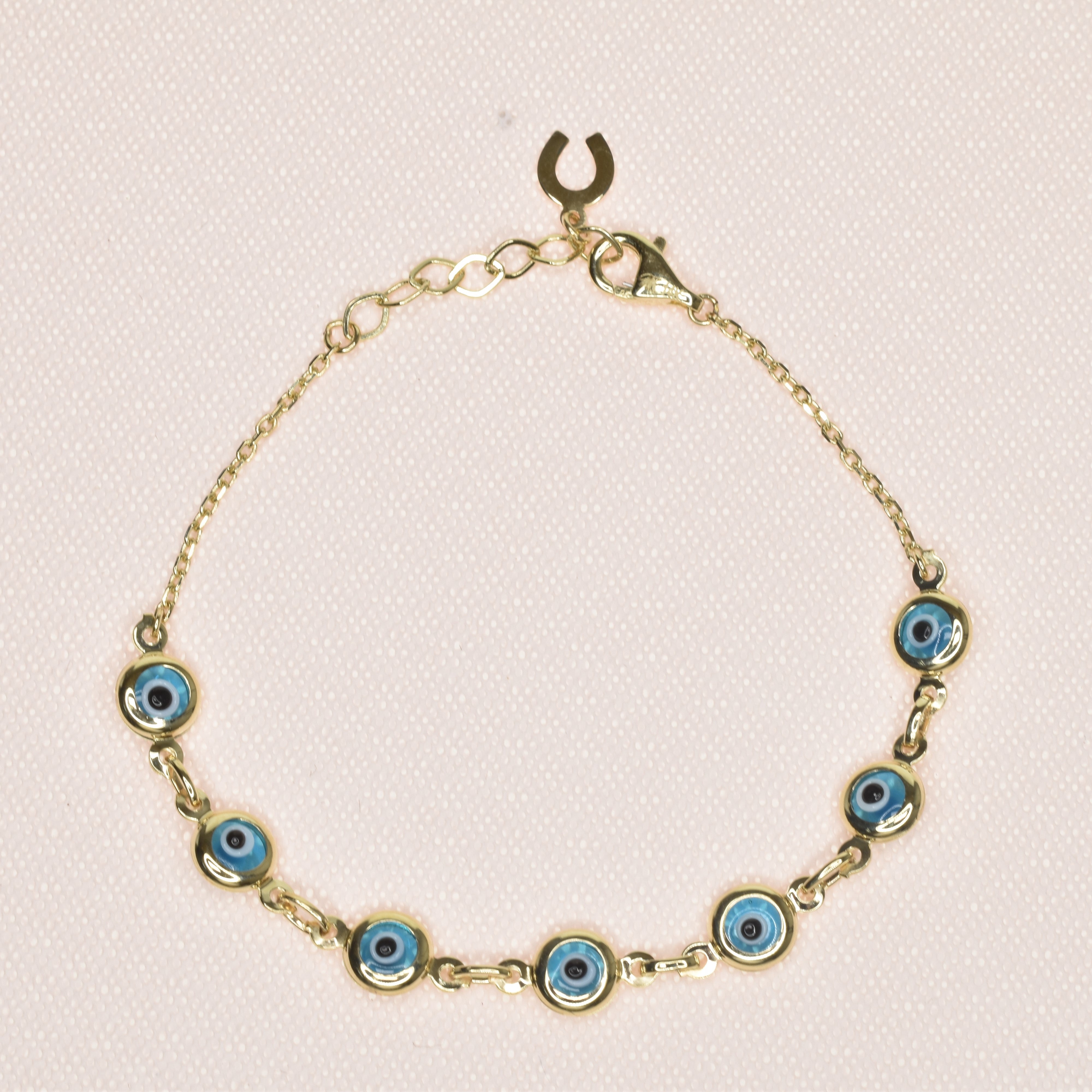 Evil Eye Chain Bracelet In The Classic Blue Colour (Small)