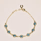 Evil Eye Chain Bracelet In The Classic Blue Colour (Small)