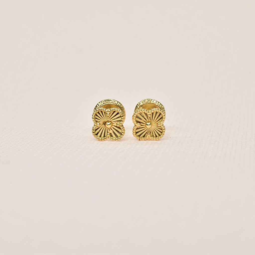 Golden Clover Earrings