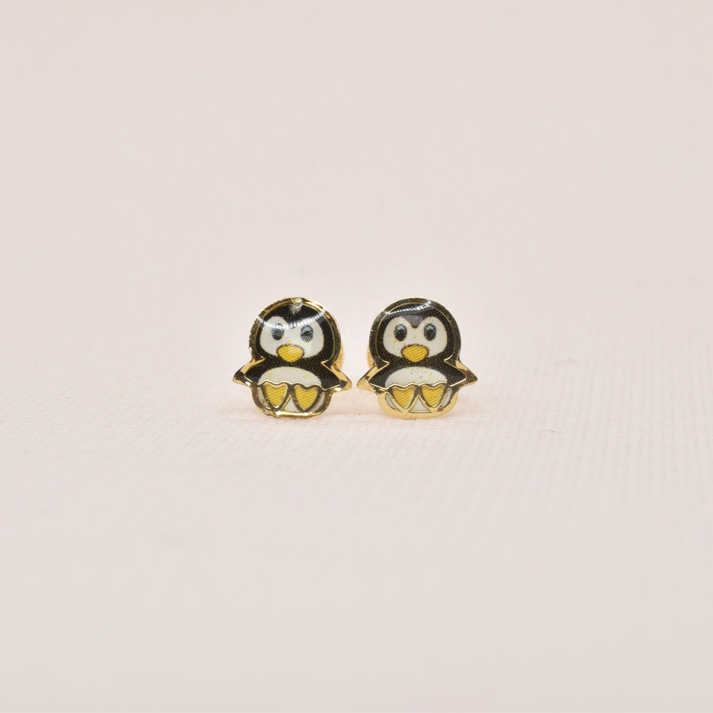 Penguin Enamel Earrings