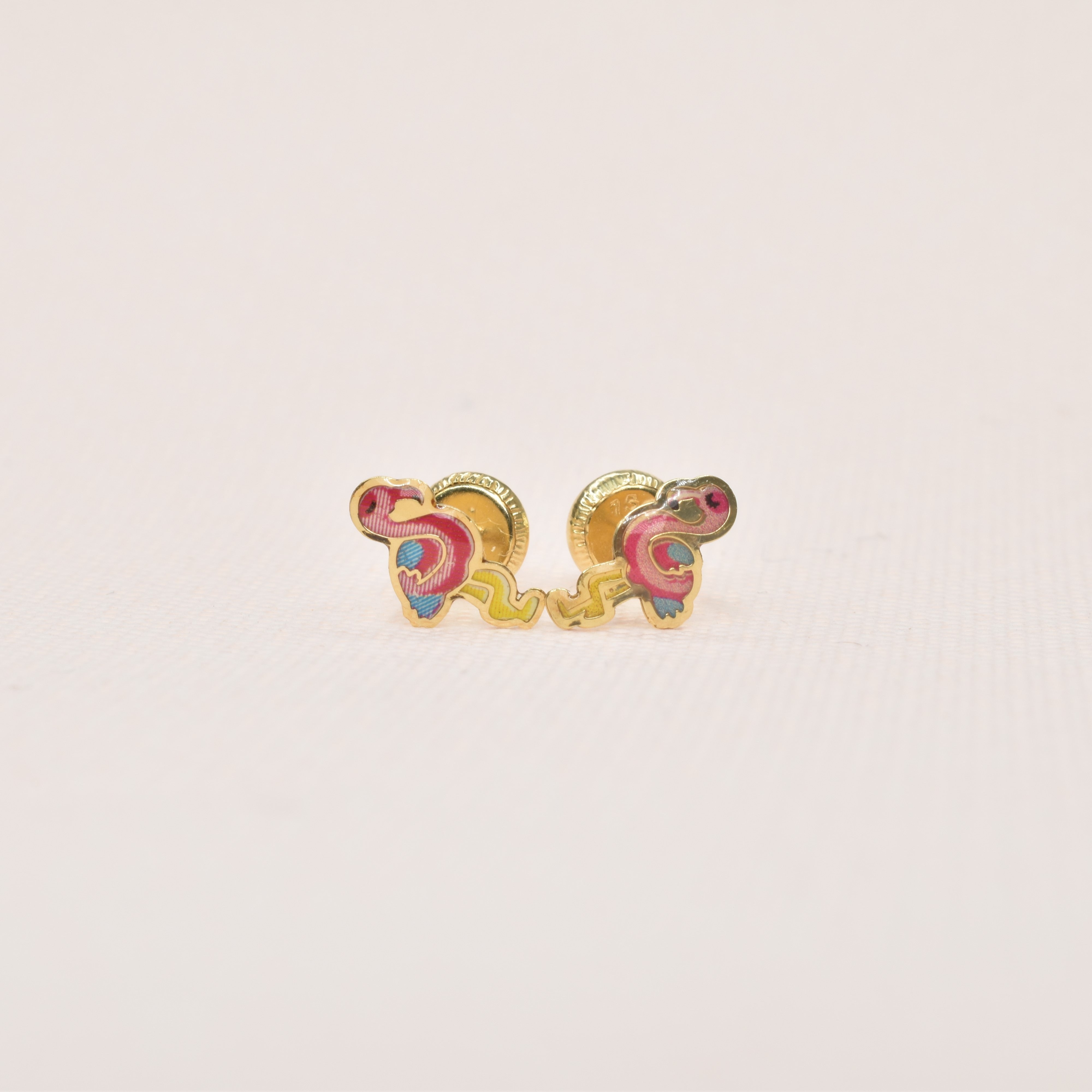 Flamingo Enamel Earrings