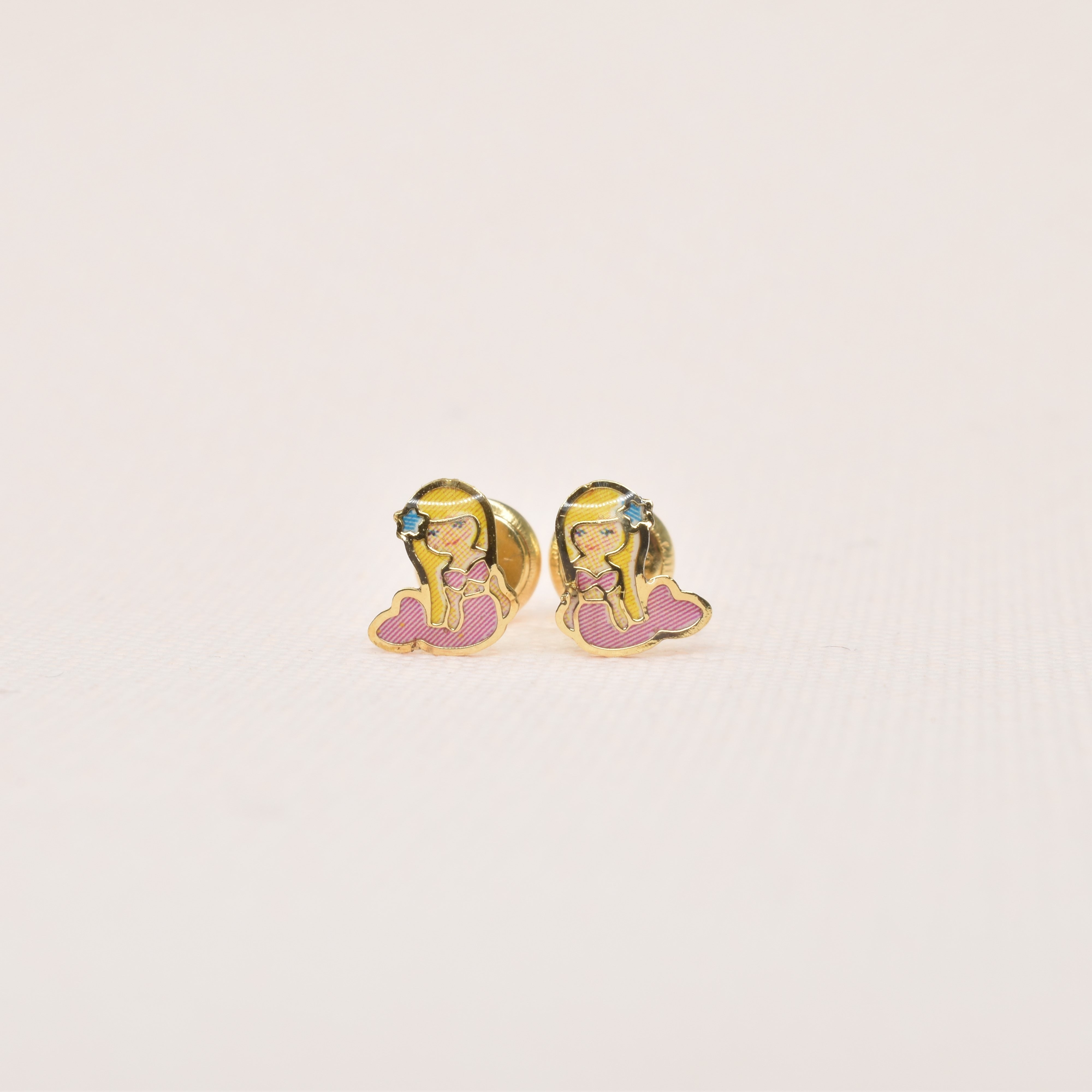 Mermaid Enamel Earrings