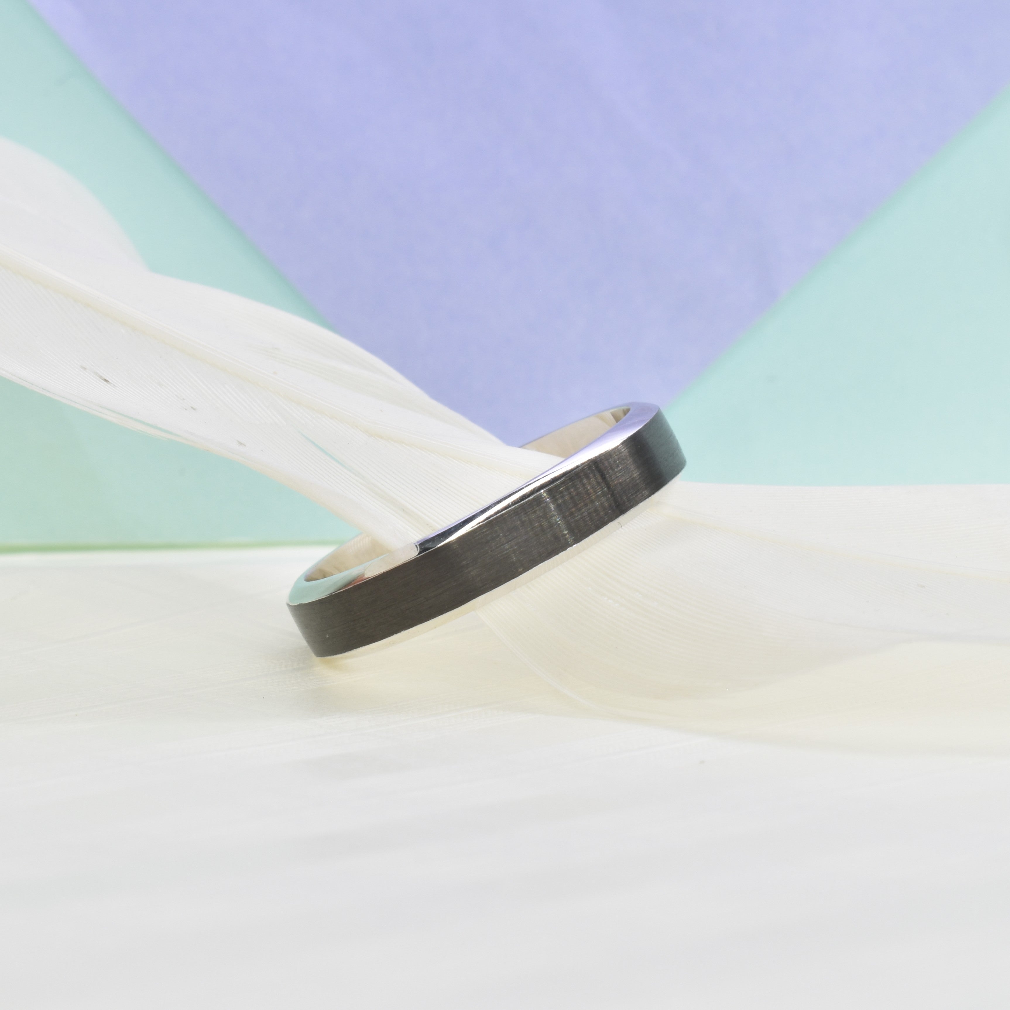 Black Rhodium 4.5mm Mens Wedding Band