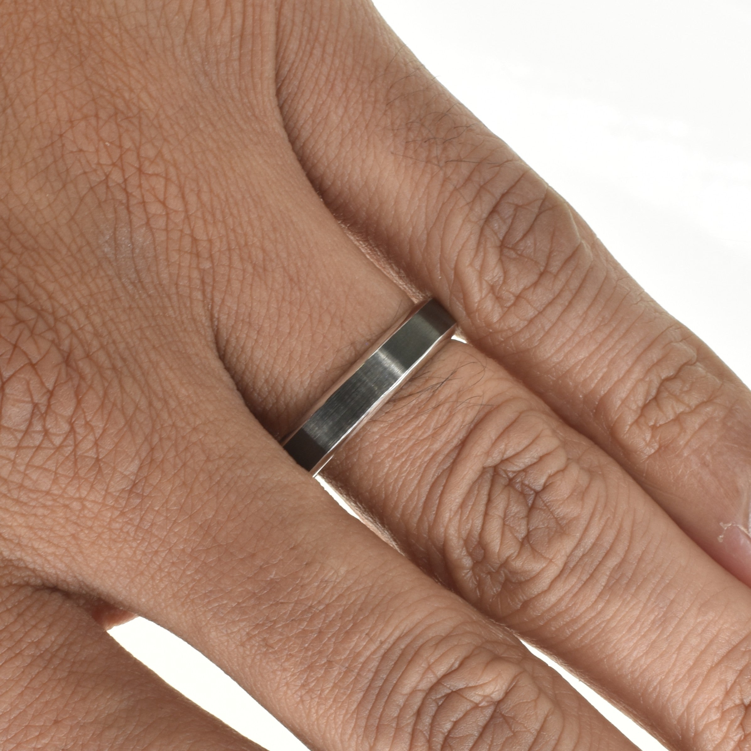 Black Rhodium 4.5mm Mens Wedding Band