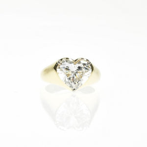 Heart Shaped Signet Ring