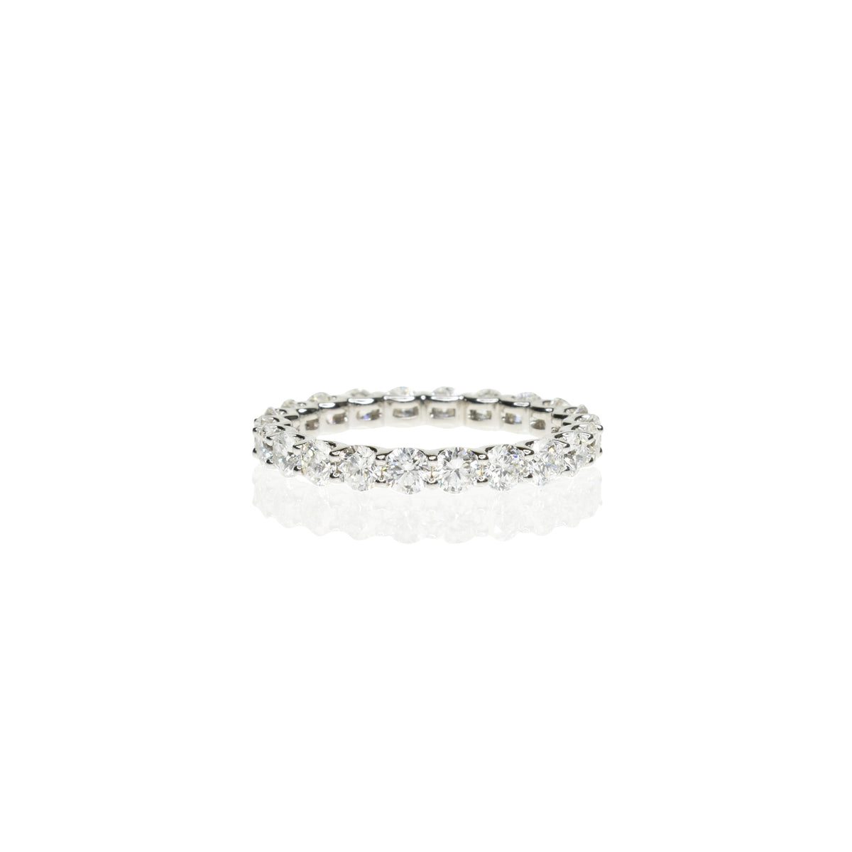 U Shape Setting Eternity Band using 2.8mm Diamonds