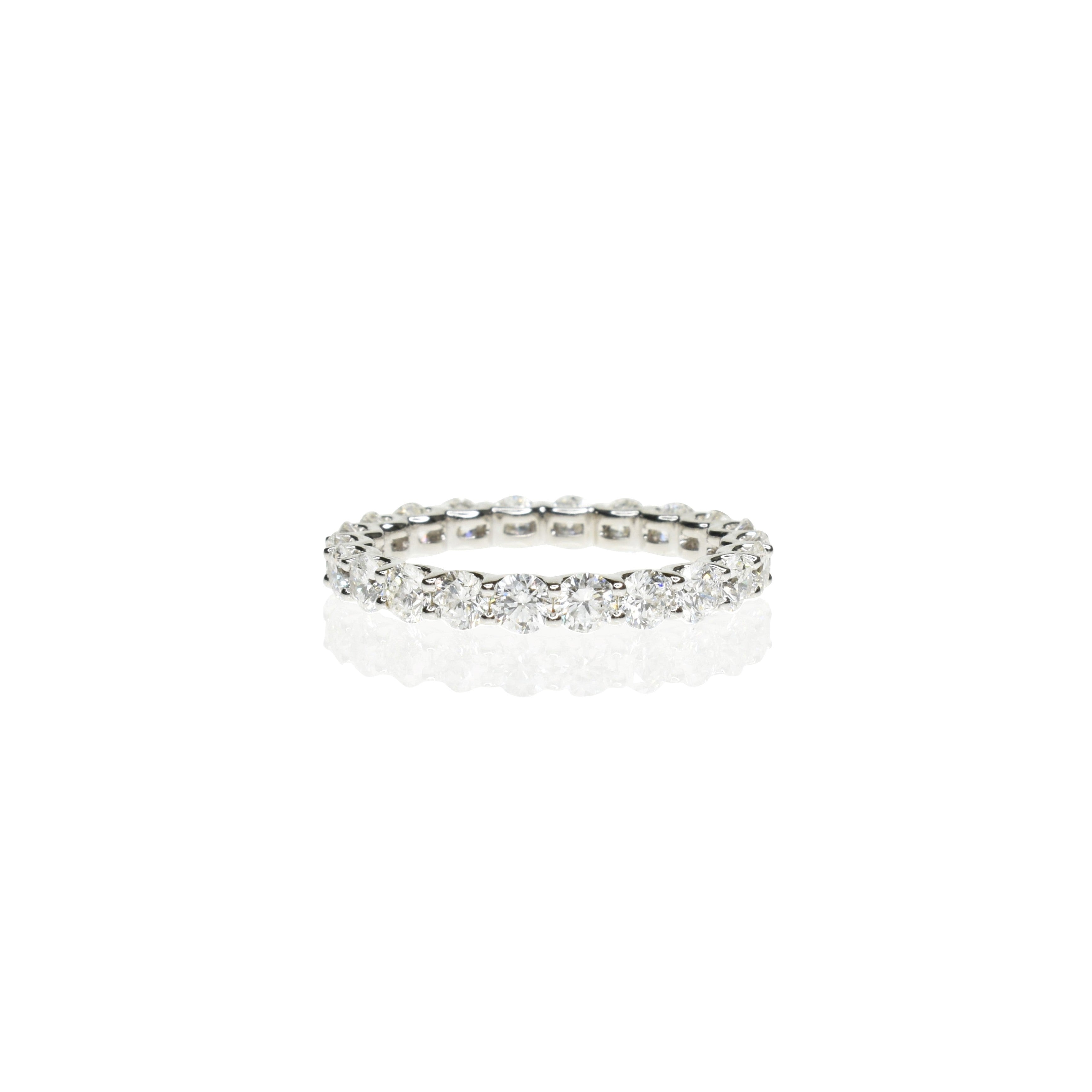 U Shape Setting Eternity Band using 2.8mm Diamonds