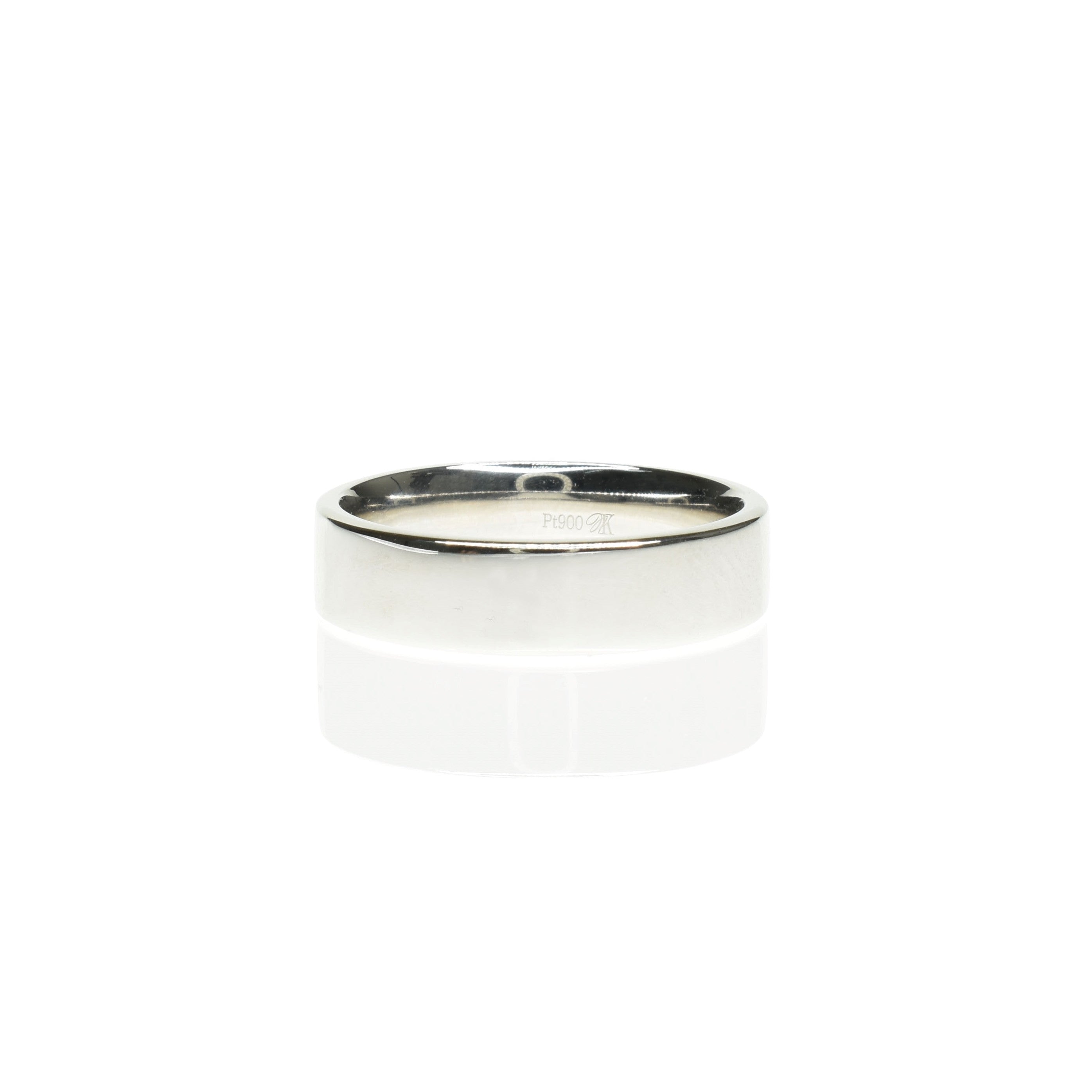 Straight Edge Wedding Band 6mm Wide