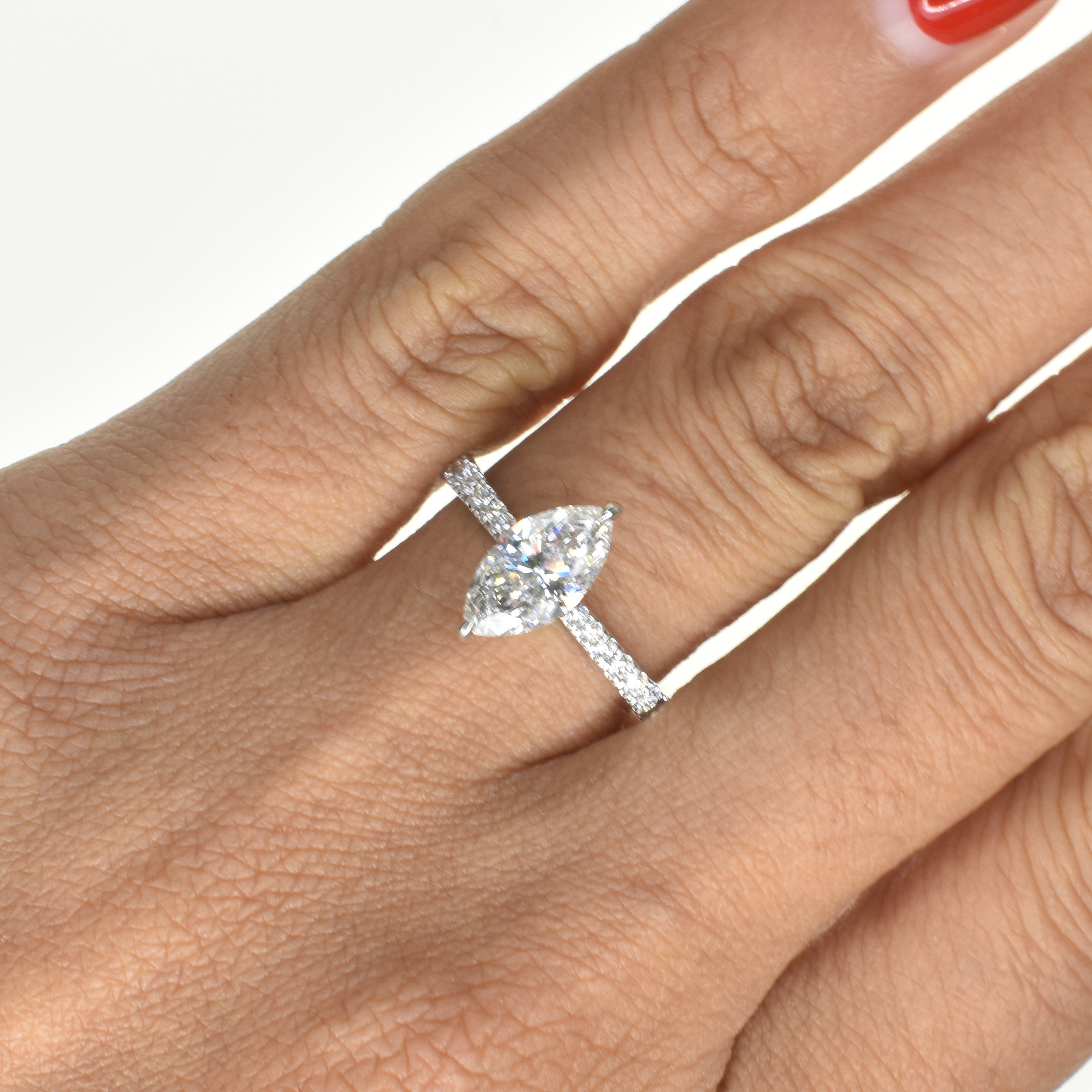 Marquise Diamond Engagement Ring