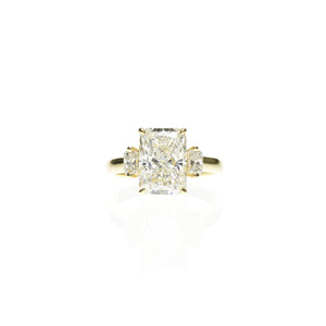 Radiant Cut Trilogy Ring