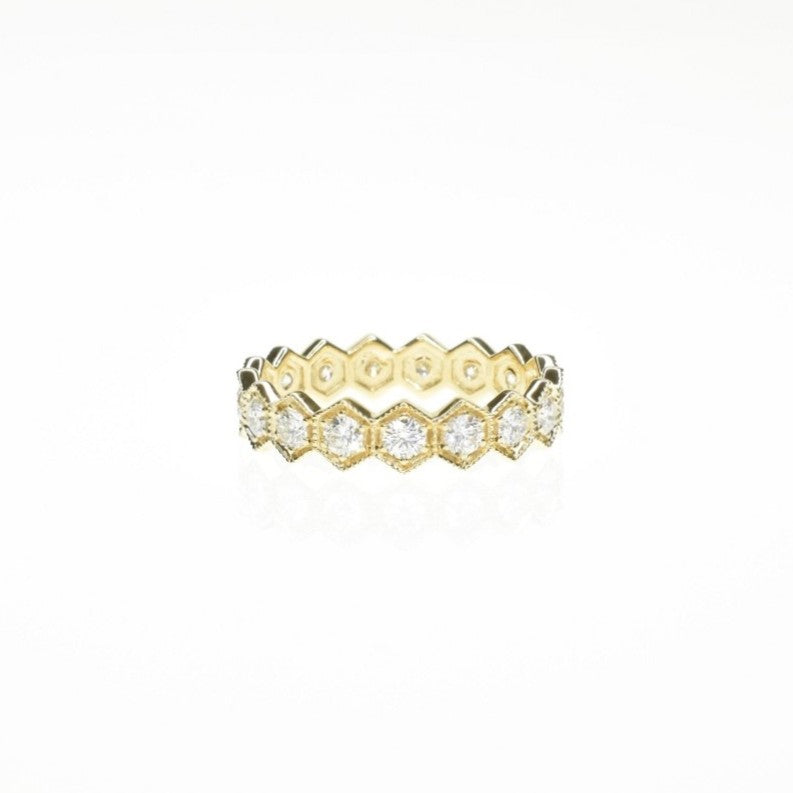 Small Hexagon Eternity Band