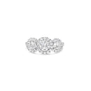 Trilogy Diamond Halo Ring