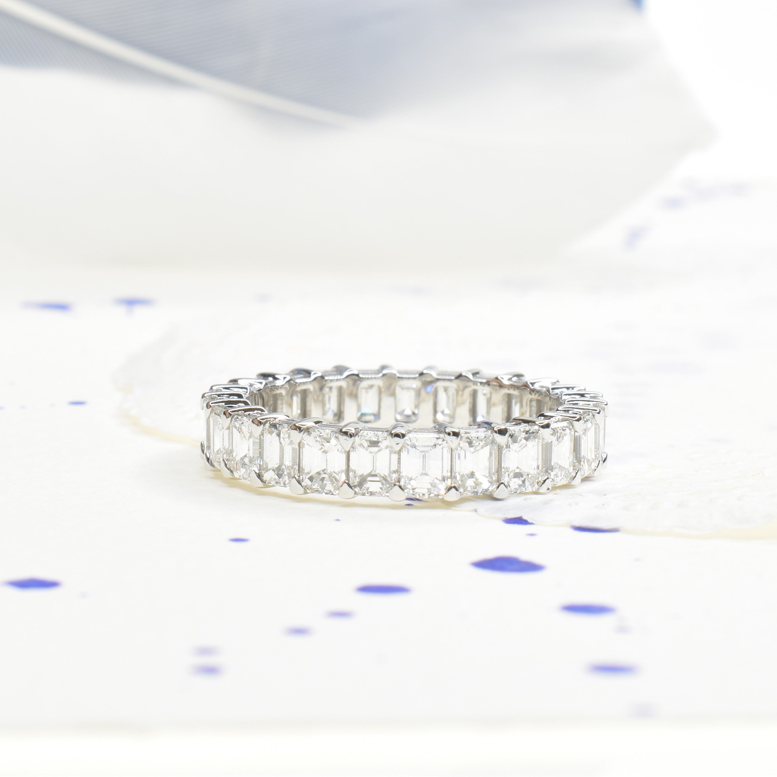 Emerald Cut Eternity Band with 0.13ct Lab Grown Diamonds