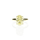 Fancy Yellow Oval Diamond Ring