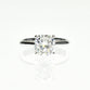 2ct Cushion Shape Lab Grown Diamond Engagement Ring with Under Halo