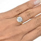 2ct Lab grown Diamond Engagement Ring with a Twisted band and Intricate Setting