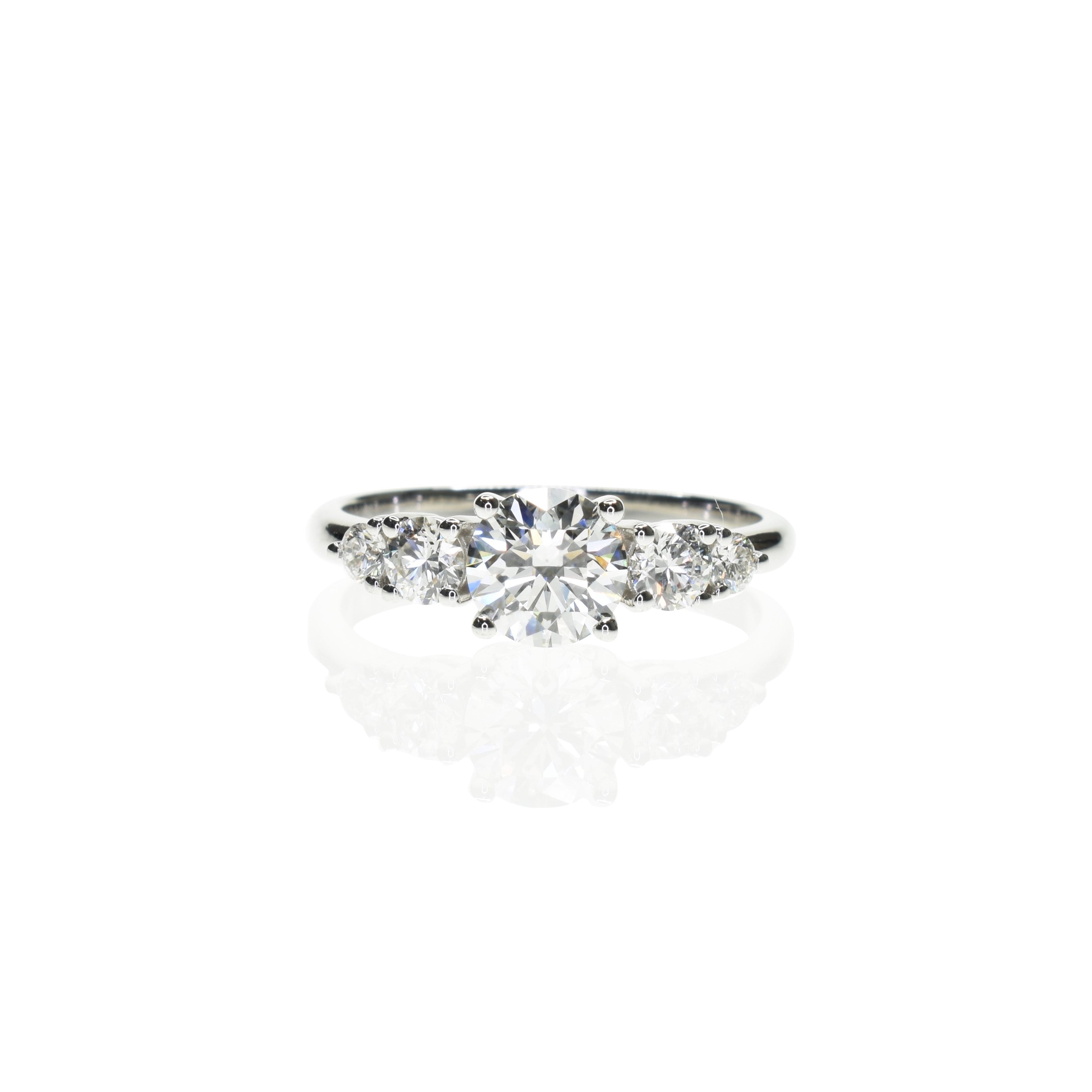 5 Diamond Engagement Ring