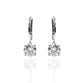 3ct Round Lab Grown Diamond Dangling Earrings