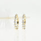 Shared Prong Hoops with 2.9mm Diamonds