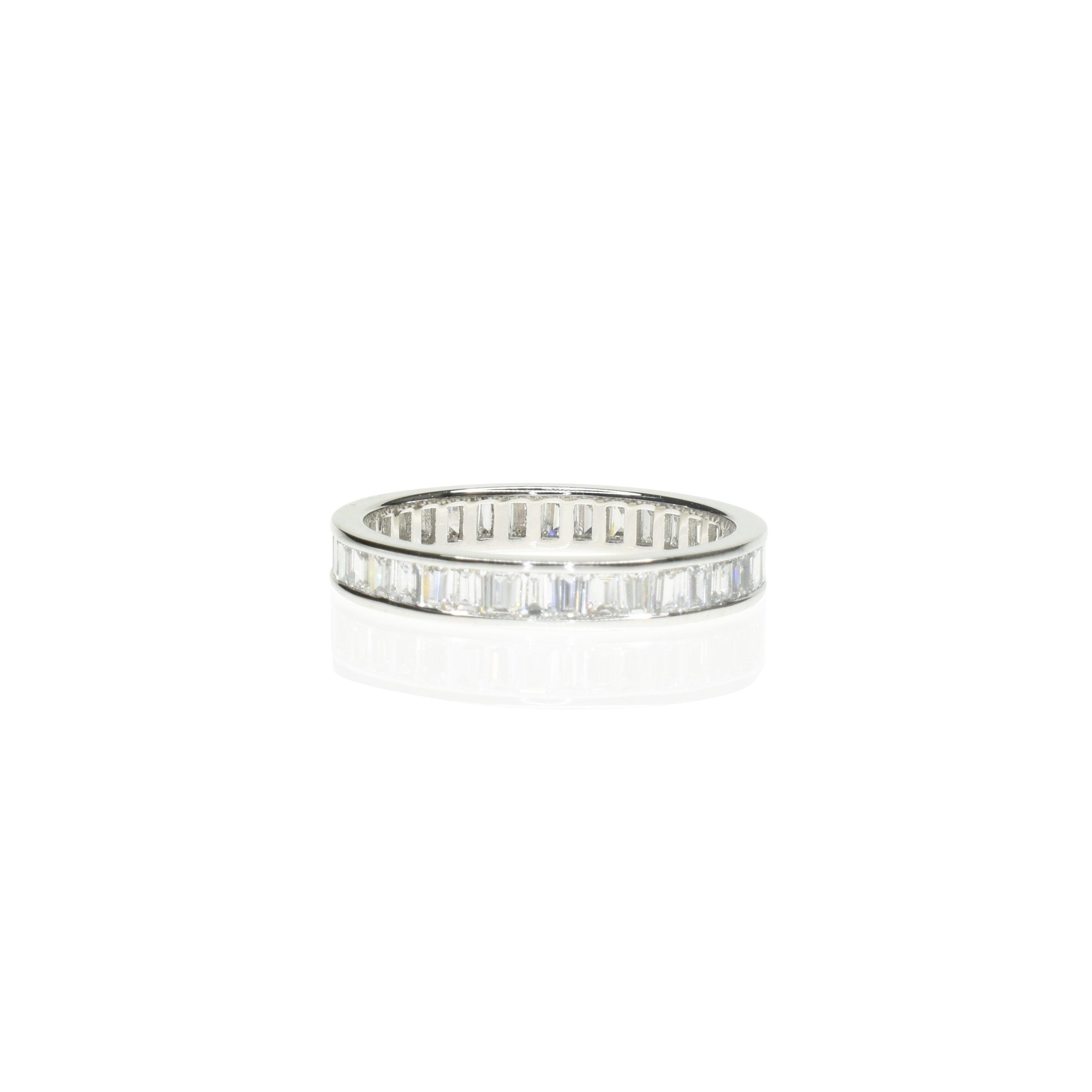 Baguette Channel Set Eternity Band