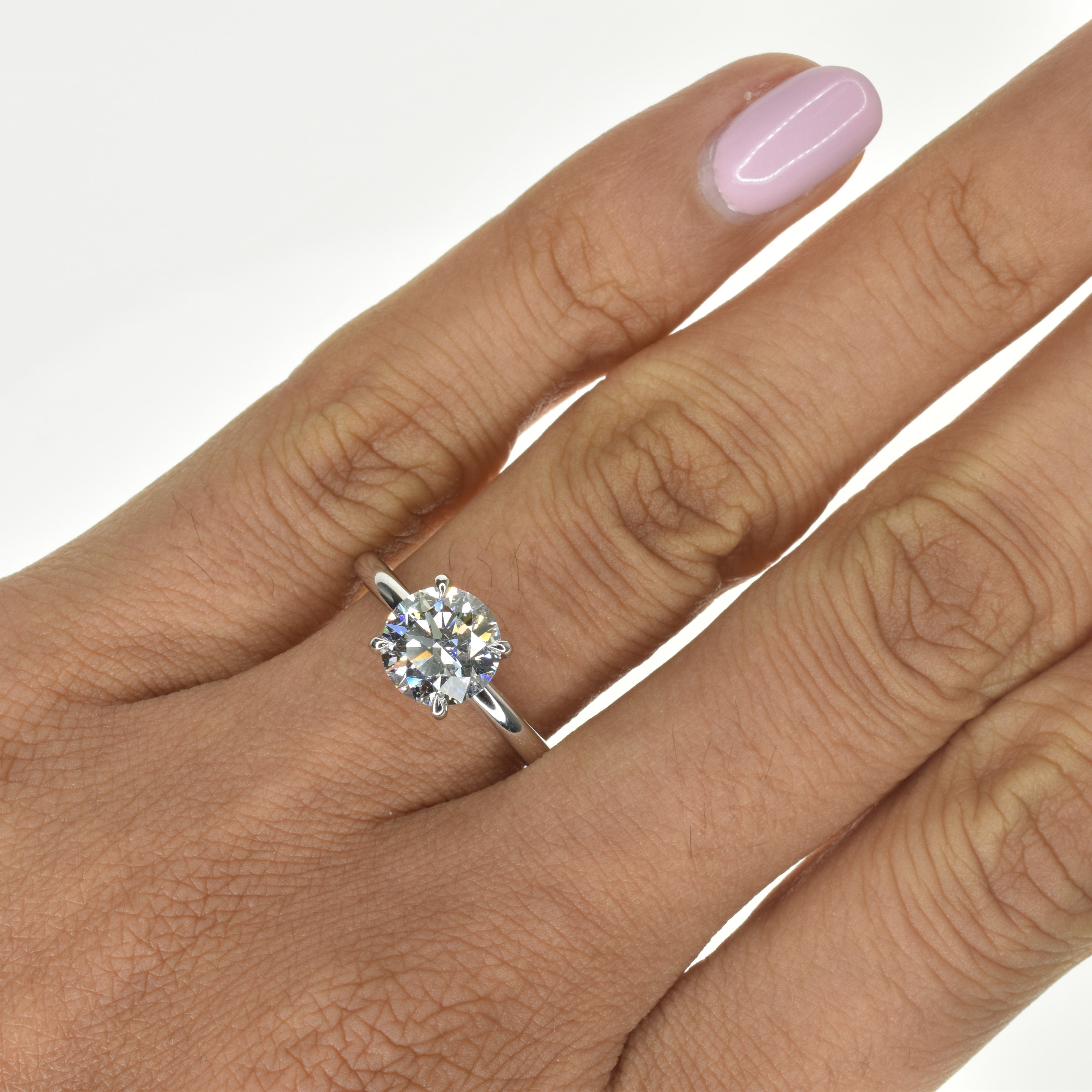 1.5ct Lab Grown Diamond Engagement Ring in a Classic 4 Prong Design