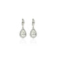 2.6ct Pear Shape Lab Grown Diamond Hanging Earrings