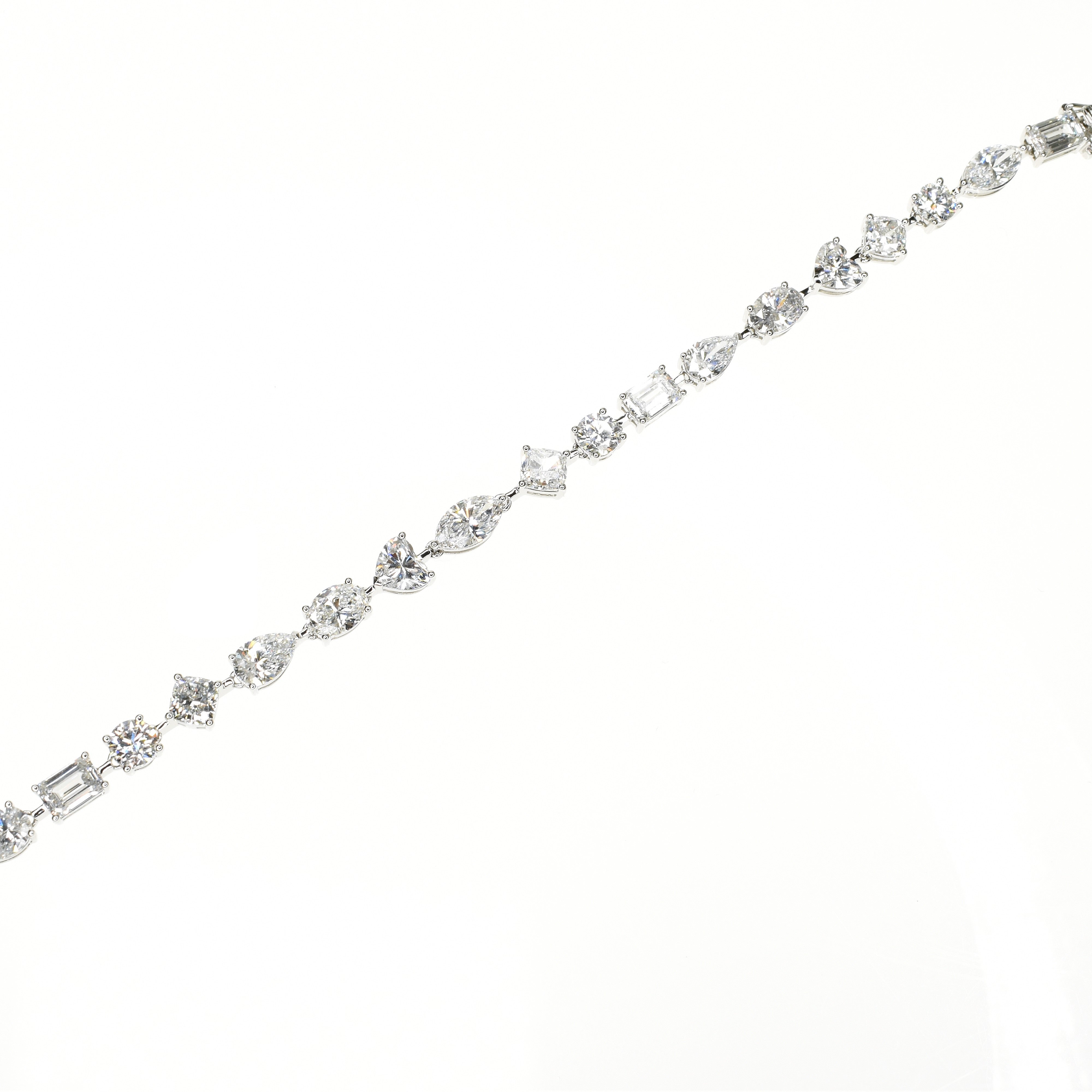 Multi Shaped Diamond Bracelet
