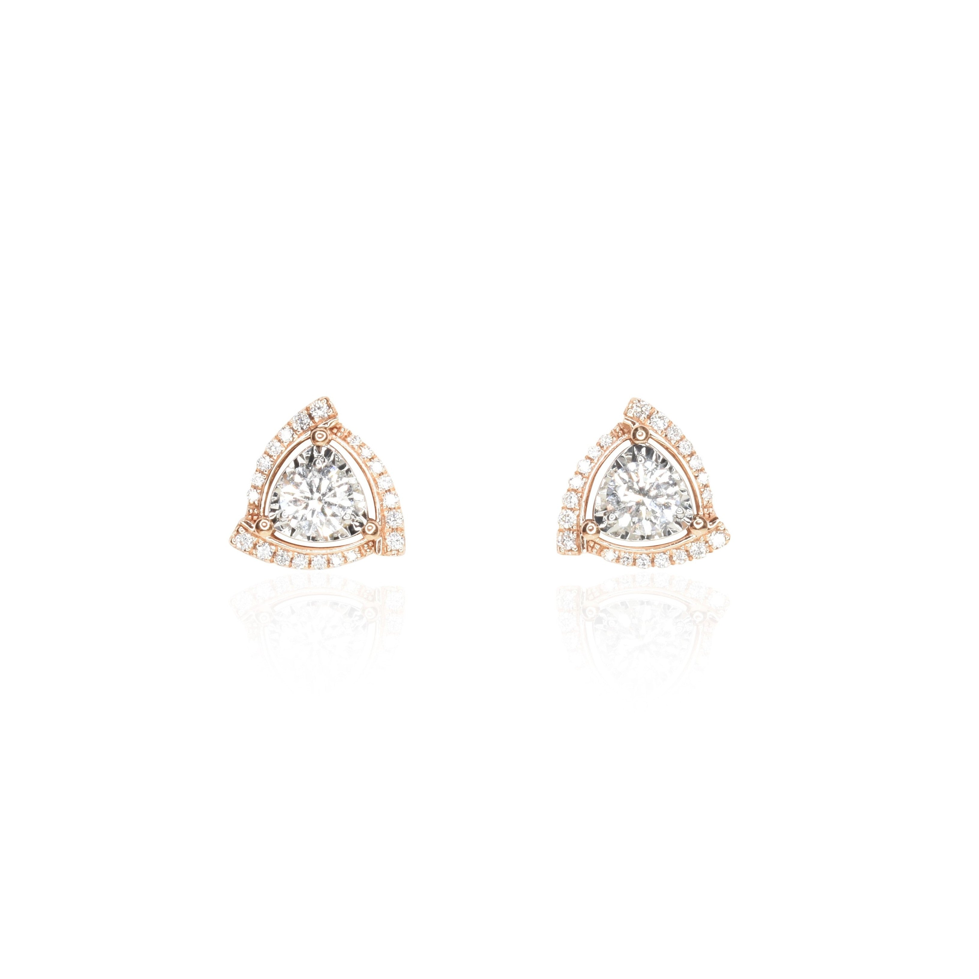 Twisted Triangle Studs