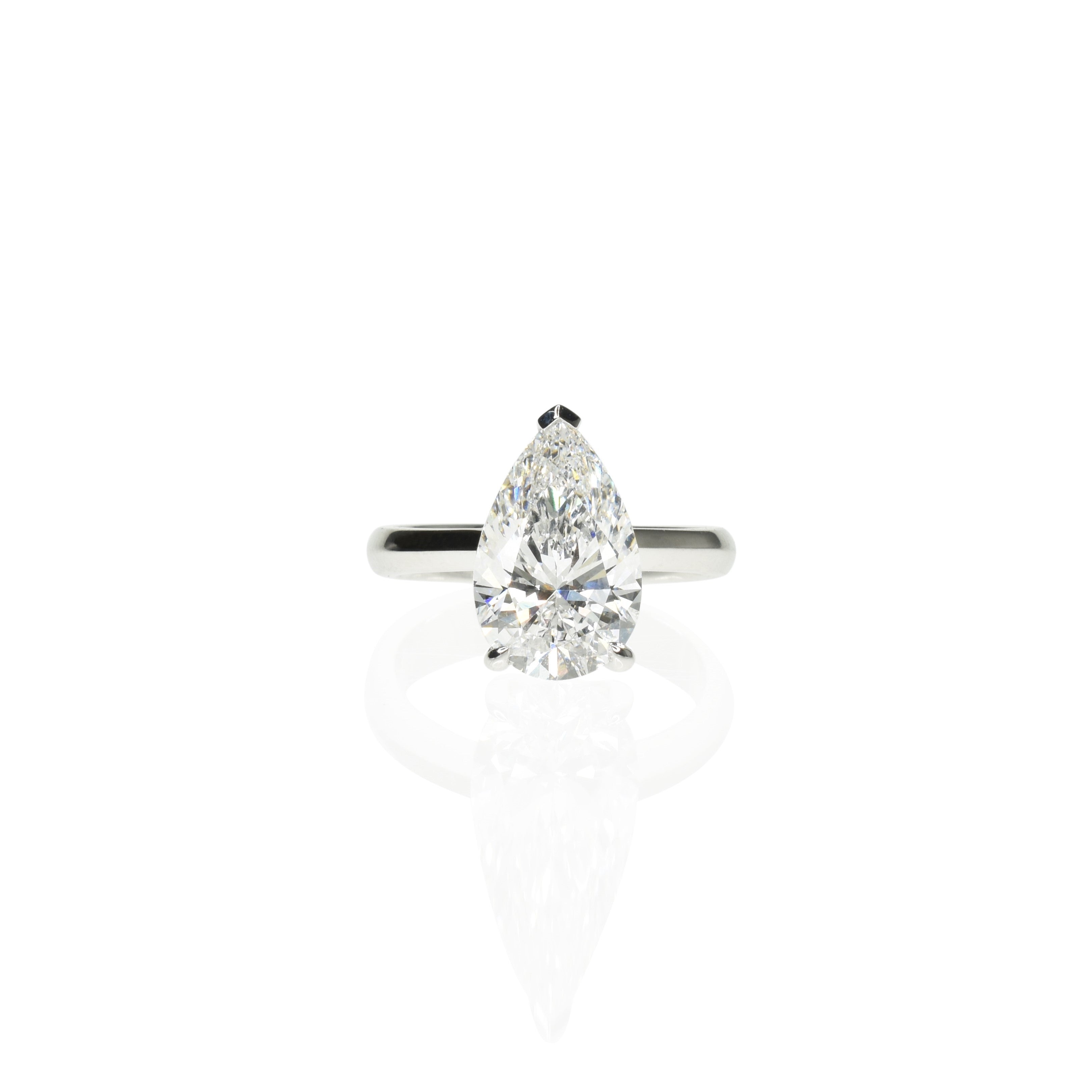 3ct Pear Shaped Diamond Engagement Ring