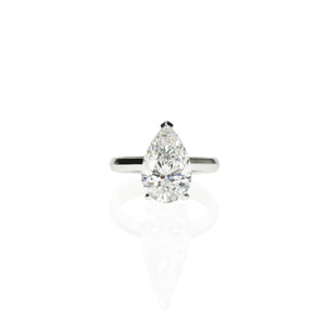 3ct Pear Shaped Diamond Engagement Ring