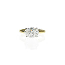 Sideways Set Oval Diamond Ring