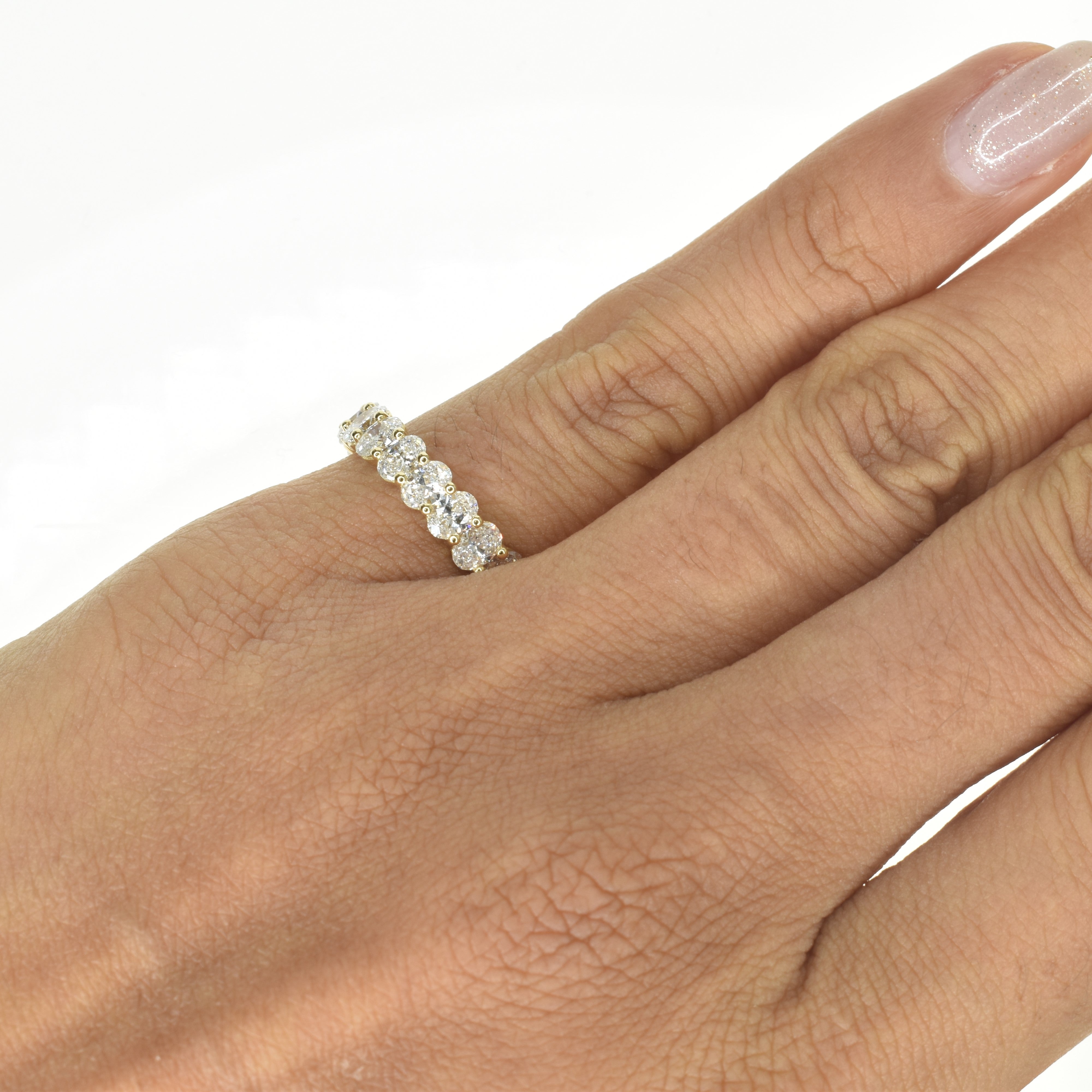 Oval Eternity Ring with 0.10ct Lab Grown Diamonds