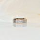 6mm Mens Two Tone Wedding Band