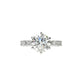 2.5ct Lab Grown Diamond Engagement Ring with Pave Band