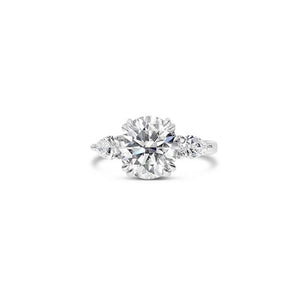 Round Diamond trilogy Ring