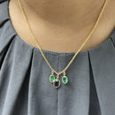 Sapphire And Emerald Pendant