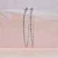 Shared Prong Diamond Hoops with 2.1mm diamonds