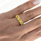 Lab Grown Diamond Eternity Band with Yellow Ovals