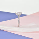 3.5ct Oval Ring with Diamonds on Shoulder