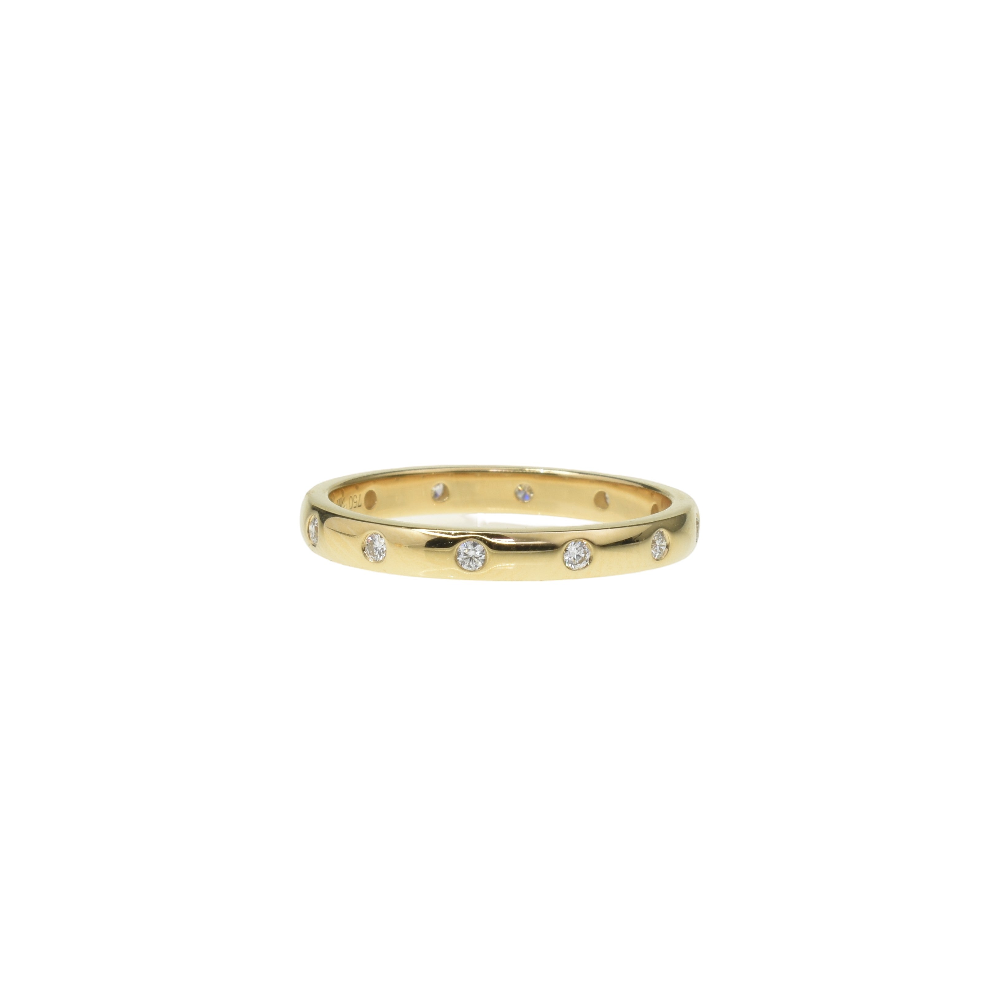 Flush Set Diamond Wedding Band