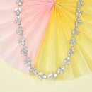 Tennis Necklace with Marquise and Round Diamonds