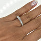 Princess cut channel set band